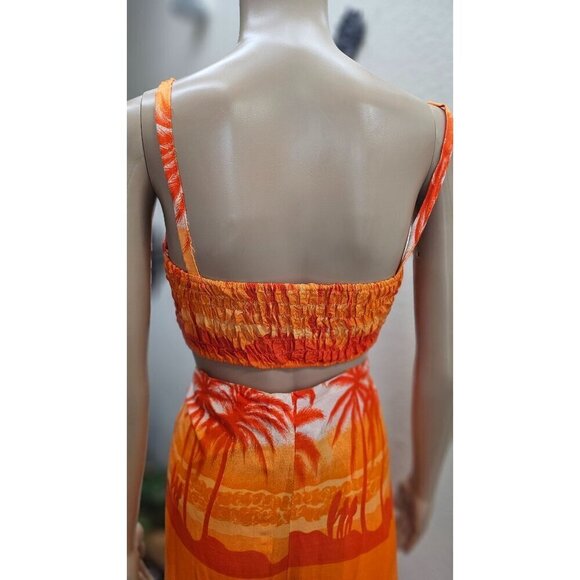 Koko Knot Thai Rayon Two Piece Summer Outfit Medium - Picture 3 of 6